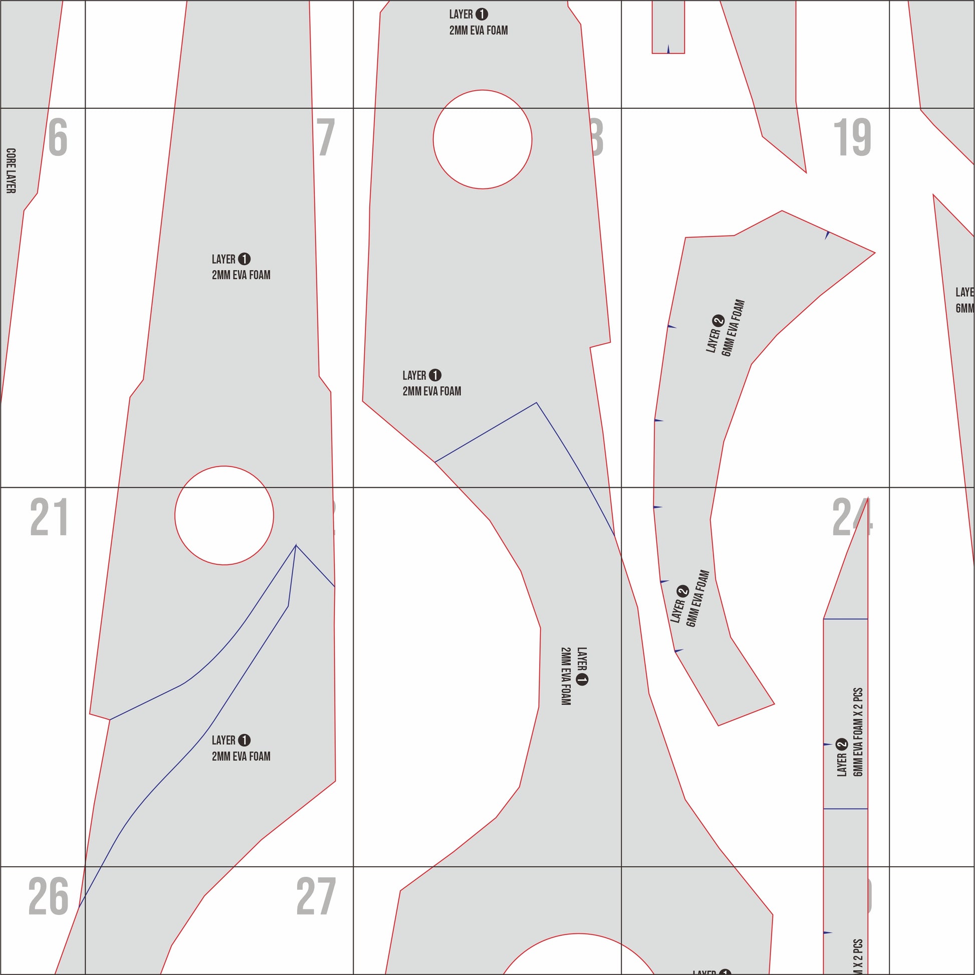 Riyo’s Reaper Scissors Prop Pattern Template – EVA Foam Pattern for Co ...