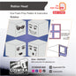 Roblox Head Helmet Prop Pattern Template – EVA Foam Pattern for Cosplay and DIY Builds Inspired by Roblox