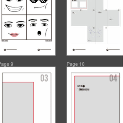 Roblox Head Helmet Prop Pattern Template – EVA Foam Pattern for Cosplay and DIY Builds Inspired by Roblox