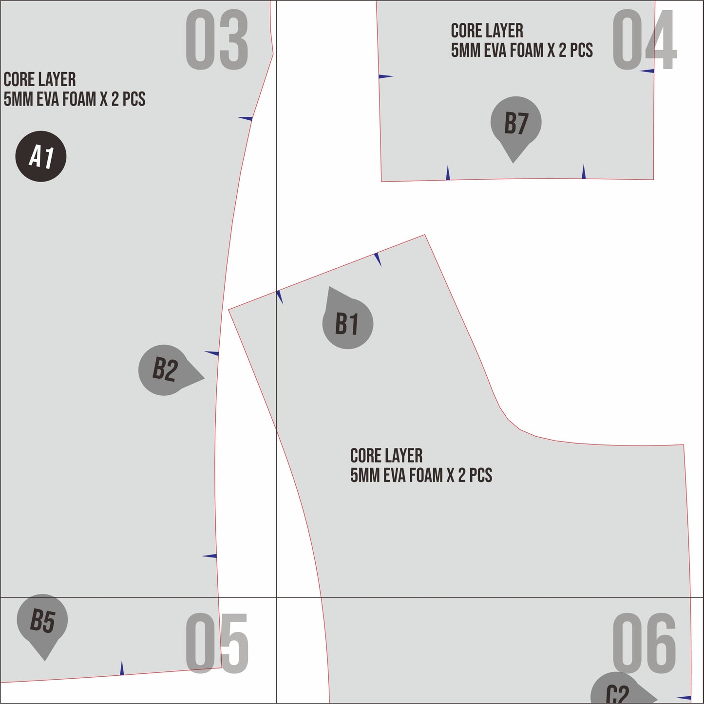 Round Breastplate Prop Pattern Template – EVA Foam Pattern for Cosplay and DIY Builds Inspired by Fantasy Armor