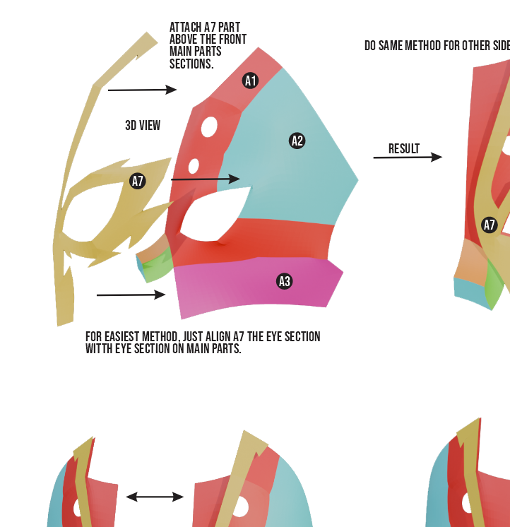 Rudo Surebrec Mask & Full Face Mask Prop Pattern Template – EVA Foam Pattern for Cosplay and DIY Builds Inspired by Gachiakuta Anime