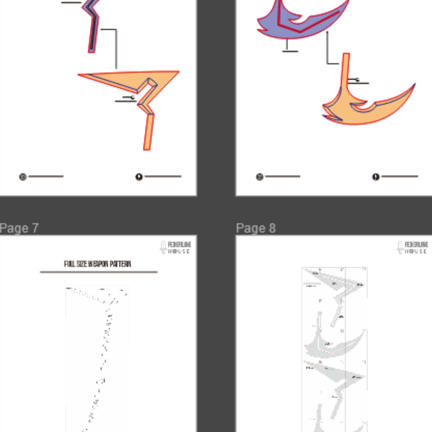 Scielson – Sciel Scythe Prop Pattern Template – EVA Foam Pattern for Cosplay & DIY Builds Inspired by Clair Obscur: Expedition 33
