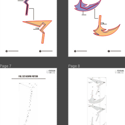 Scielson – Sciel Scythe Prop Pattern Template – EVA Foam Pattern for Cosplay & DIY Builds Inspired by Clair Obscur: Expedition 33