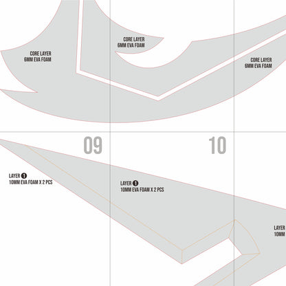 Scielson – Sciel Scythe Prop Pattern Template – EVA Foam Pattern for Cosplay & DIY Builds Inspired by Clair Obscur: Expedition 33