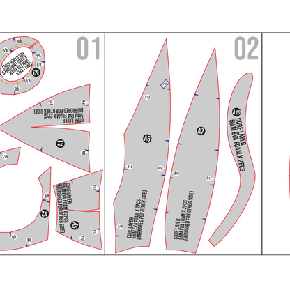 Seth Helmet Cosplay Prop Pattern – EVA Foam Template Inspired by Hollow Knight