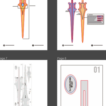 She-Ra 80s Tiara Prop Pattern Template – EVA Foam Pattern for Cosplay and DIY Builds Inspired by She-Ra: Princess of Power