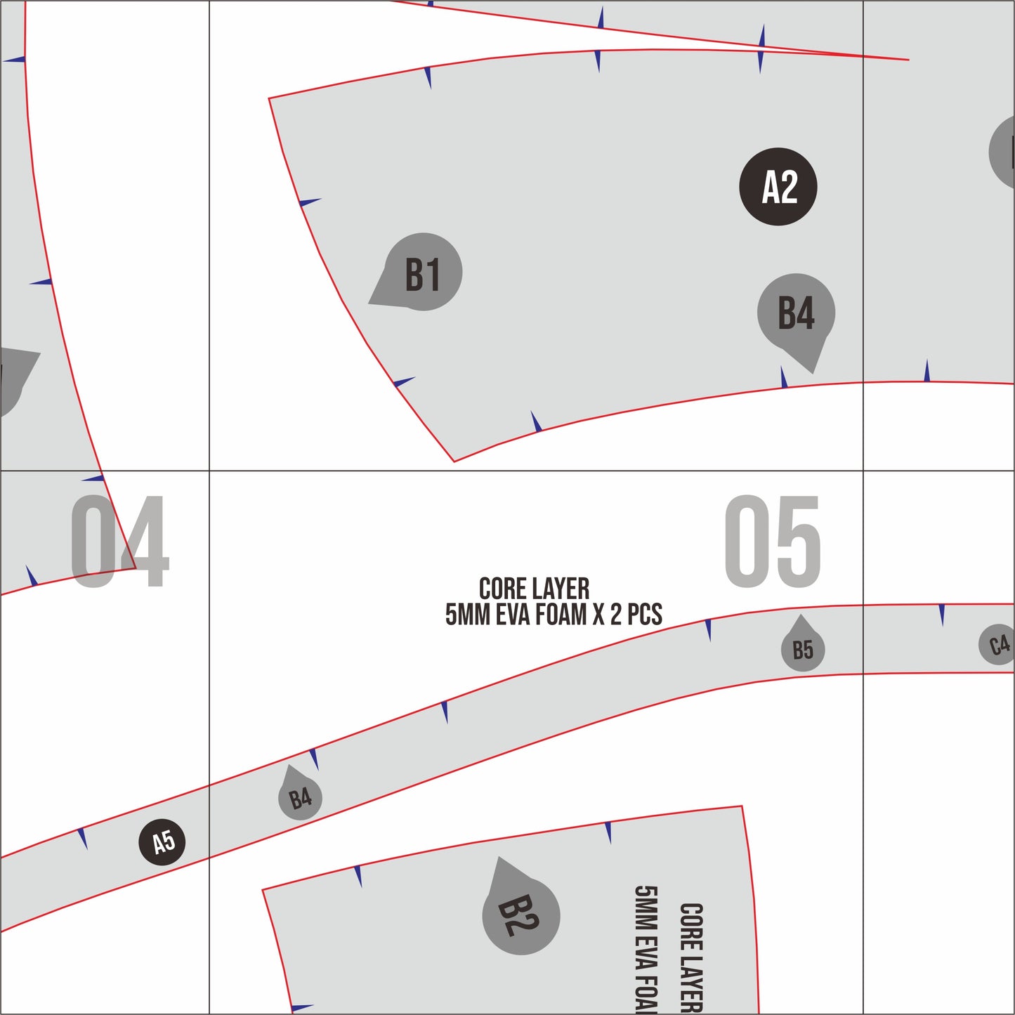 Short Breastplate Prop Pattern Template – EVA Foam Pattern for Cosplay and DIY Builds Inspired by Fantasy Armor