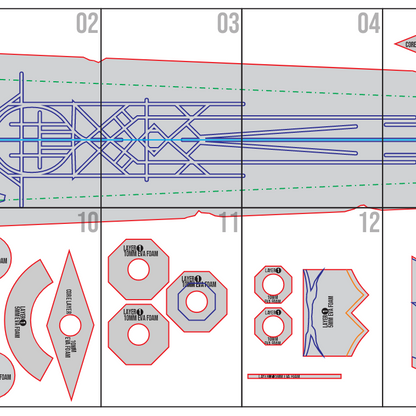 Simoso – Simon’s Sword Prop Pattern Template – EVA Foam Pattern for Cosplay & DIY Builds Inspired by Clair Obscur: Expedition 33