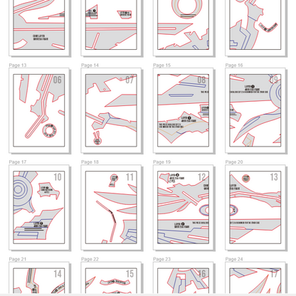 Skyward Harp Prop Pattern Template – EVA Foam Pattern for Cosplay & DIY Builds Inspired by Genshin Impact