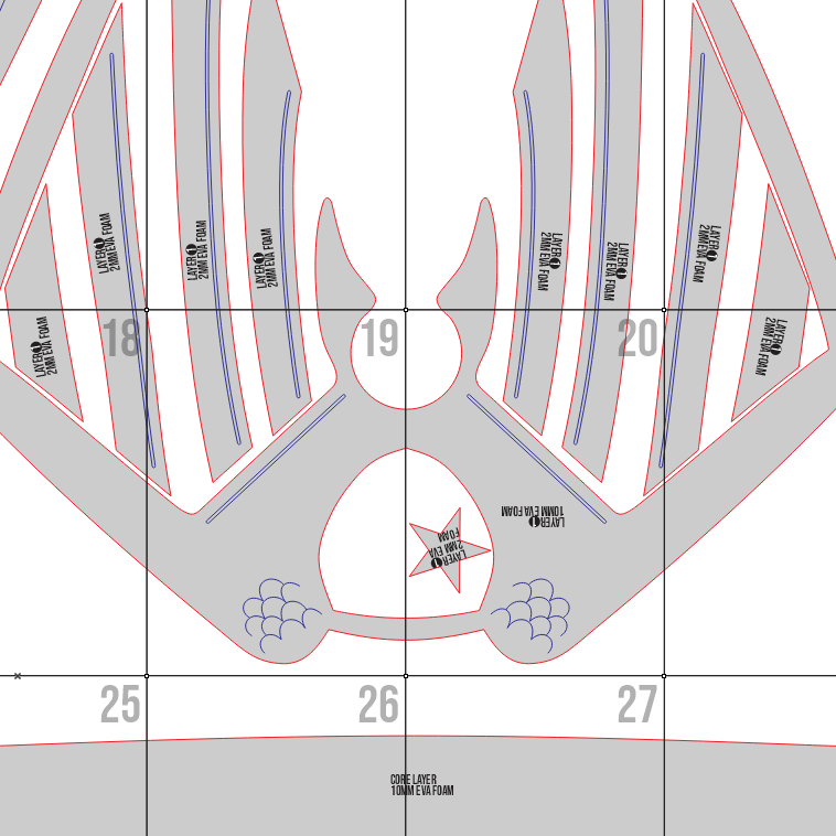 Soldier Boy Shield Prop Pattern Template – EVA Foam Pattern for Cosplay and DIY Builds Inspired by The Boys