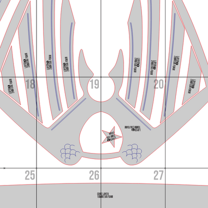Soldier Boy Shield Prop Pattern Template – EVA Foam Pattern for Cosplay and DIY Builds Inspired by The Boys
