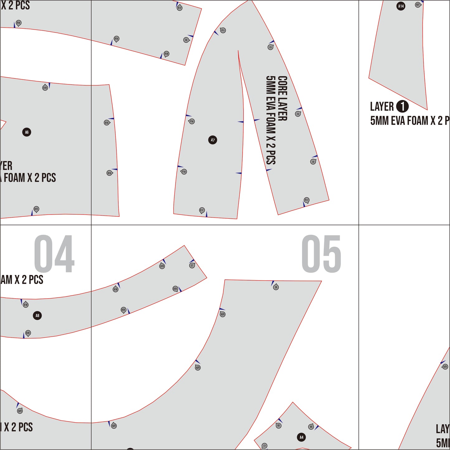 Sonar’s Helmet Prop Pattern Template – EVA Foam Pattern for Cosplay & DIY Builds Inspired by Dispatch