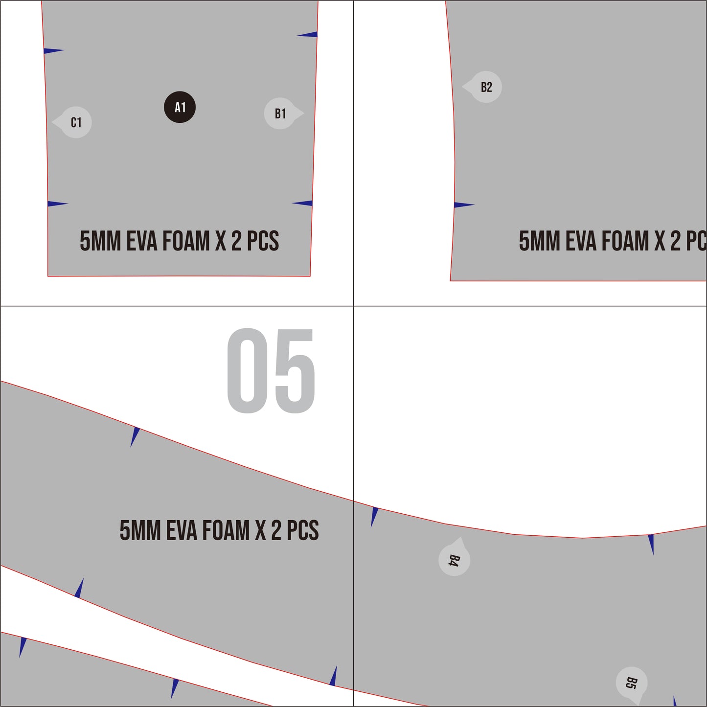 Space Helmet Prop Pattern Template – EVA Foam Basic Pattern for Cosplay & DIY Builds