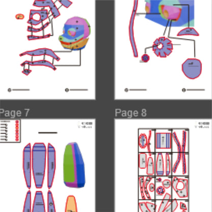 Springtrap Helmet and Body Armor Prop Pattern Template – EVA Foam Pattern for Cosplay & DIY Builds Inspired by Five Nights at Freddy’s