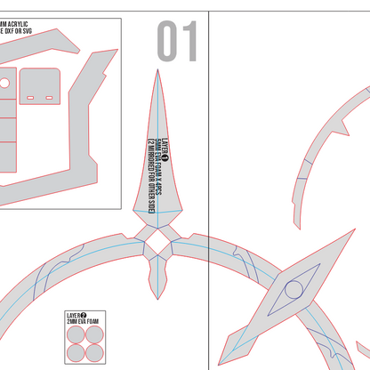 Sunday Halo Prop Pattern Template – EVA Foam Cosplay PDF Inspired by Honkai Star Rail