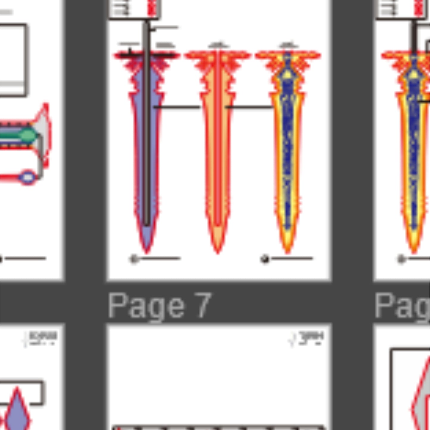 Sylus Greatsword Prop Pattern Template – EVA Foam Pattern for Cosplay & DIY Builds Inspired by Love and Deepspace