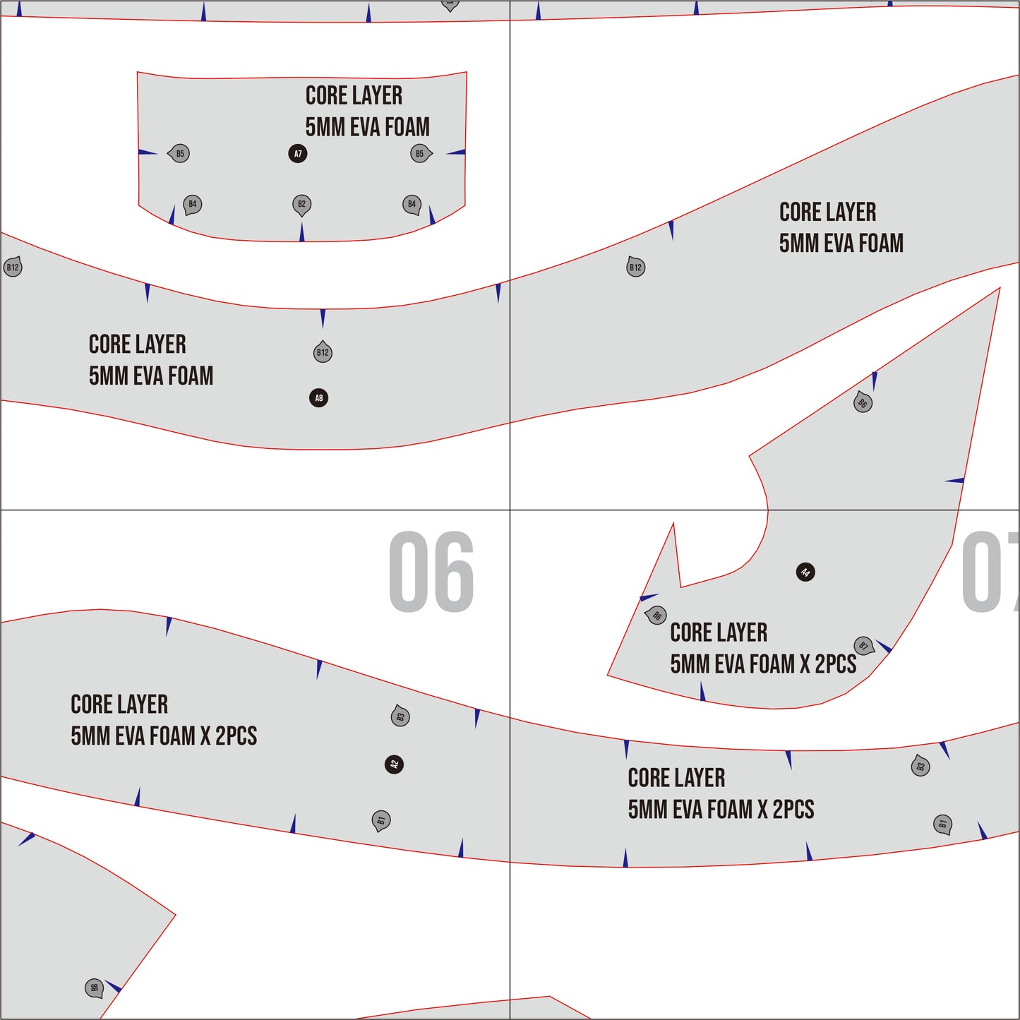 T-Rex Helmet Prop Pattern Template – EVA Foam Basic Pattern for Cosplay & DIY Builds