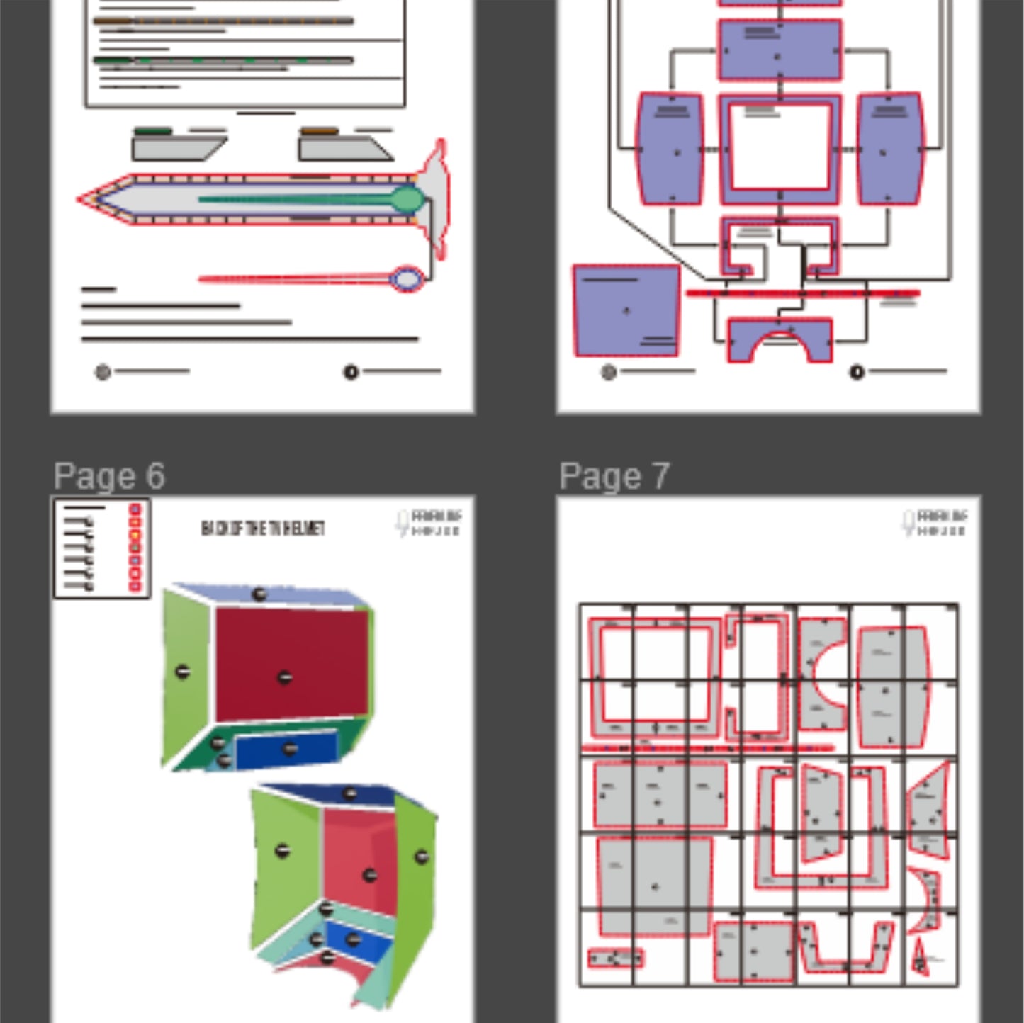 TV Head Basic Pattern Template – EVA Foam Pattern for Cosplay & DIY Builds