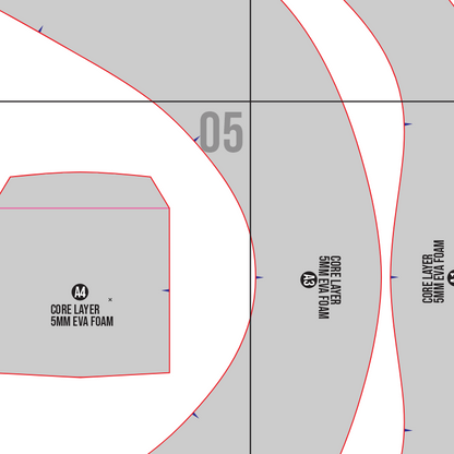Tactical Dark Knight Armor Collar Prop Pattern Template – Basic EVA Foam Pattern for Cosplay and DIY Builds
