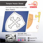 Templar Heater Shield Basic Pattern Template – EVA Foam Cosplay Shield Printable PDF