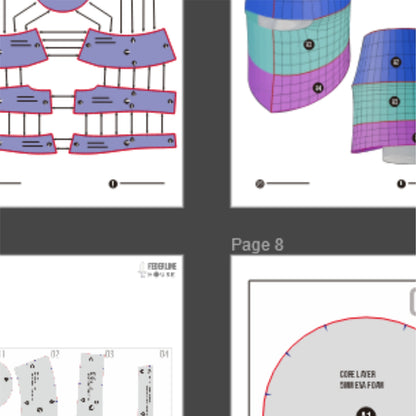 Templar Helmet Basic Pattern Template – EVA Foam Cosplay PDF for DIY Builds