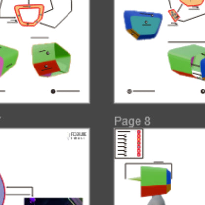 Tenna Deltarune Helmet Prop Pattern Template – EVA Foam Pattern for Cosplay and DIY Builds Inspired by Deltarune