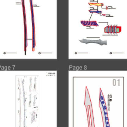 The Medalum Maelle’s Rapier Prop Pattern Template – EVA Foam Pattern for Cosplay & DIY Builds Inspired by Clair Obscur: Expedition 33