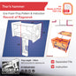 Thor’s Hammer Prop Pattern Template – EVA Foam Pattern for Cosplay & DIY Builds Inspired by Record of Ragnarok