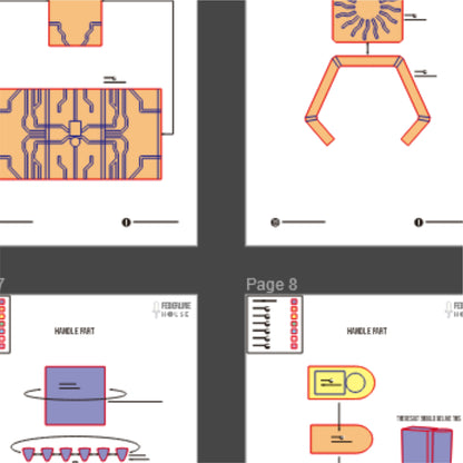 Thor’s Hammer Prop Pattern Template – EVA Foam Pattern for Cosplay & DIY Builds Inspired by Record of Ragnarok