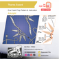 Thorns Sword Prop Pattern Template – EVA Foam Pattern for Cosplay and DIY Builds Inspired by Arknights