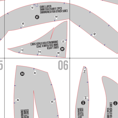 Trobbio Mask Prop Pattern Template – EVA Foam Cosplay PDF Inspired by Hollow Knight