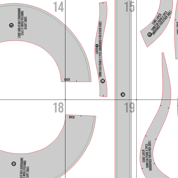Usopp Elbaf Helmet Prop Pattern Template – EVA Foam Pattern for Cosplay and DIY Builds Inspired by One Piece Anime