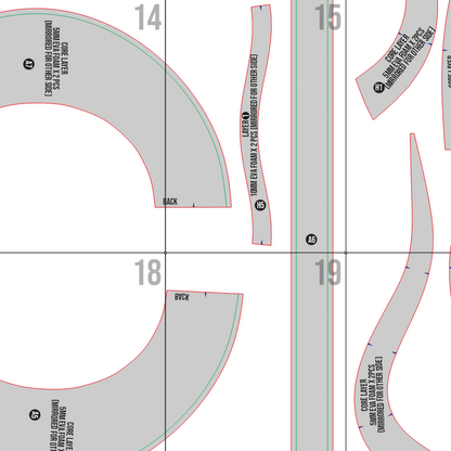 Usopp Elbaf Helmet Prop Pattern Template – EVA Foam Pattern for Cosplay and DIY Builds Inspired by One Piece Anime