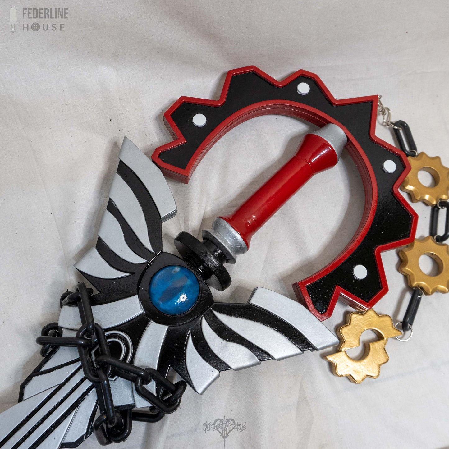 Prop Pattern: Vanitas Void Gear Keyblade from Kingdom Hearts Cosplay Template Blueprint PDF