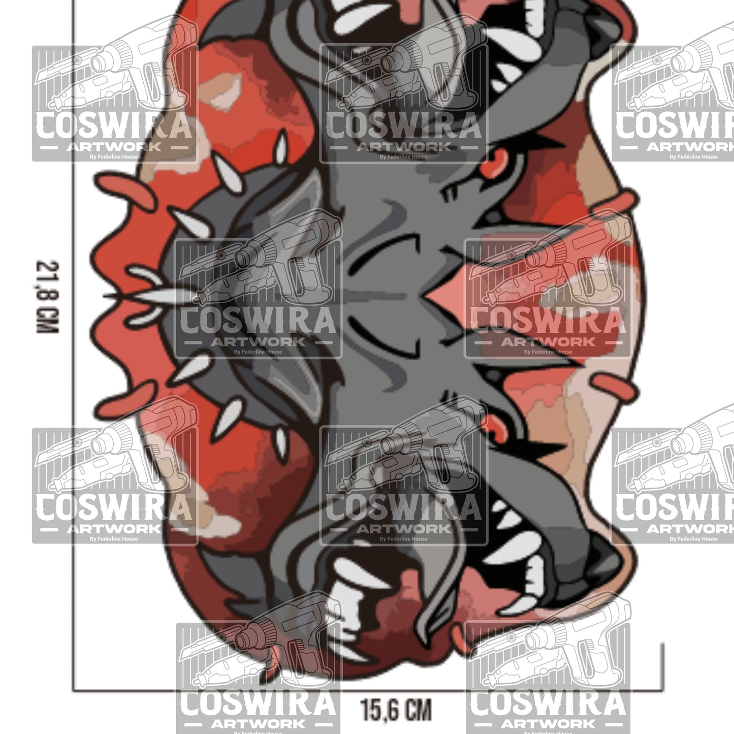 Vi Jacket Logo Design Template – Digital File for Cosplay & DIY Builds Inspired by Arcane