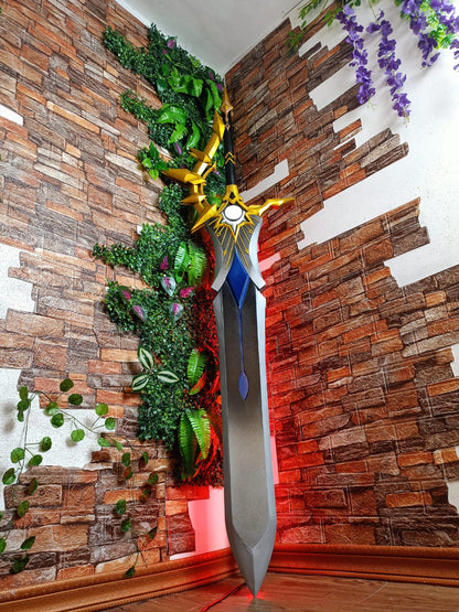 Prop Pattern: Dawnmaker Sword from Honkai Star Rail Cosplay Template Blueprint PDF