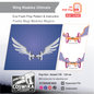 Ultimate Madoka Wing Prop Pattern Template – EVA Foam Pattern for Cosplay and DIY Builds Inspired by Puella Magi Madoka Magica Anime