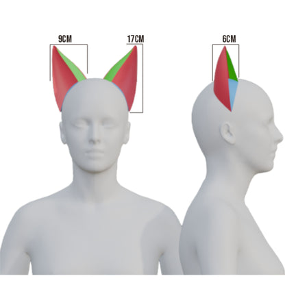 Wolf Ears Prop Pattern Template – EVA Foam Pattern for Cosplay and DIY Builds Inspired by Animal Fantasy Style
