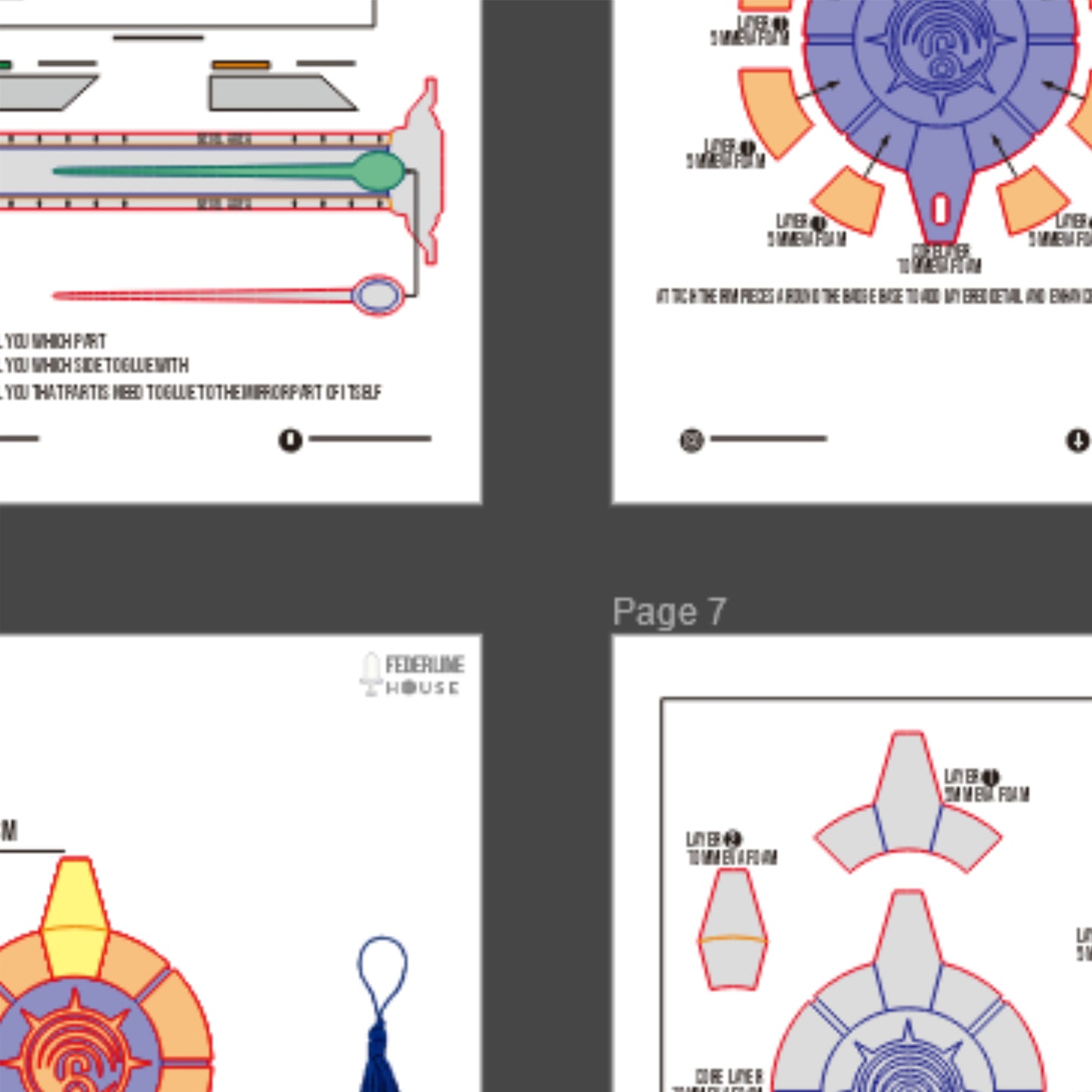 Zanka Badge Prop Pattern Template – EVA Foam Pattern for Cosplay and DIY Builds Inspired by Gachiakuta Anime