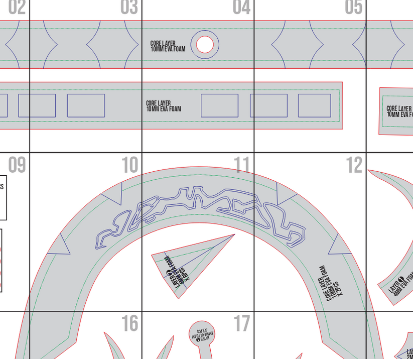 Zanka’s Lovely Assistaff Prop Pattern + Video Template – EVA Foam Patt ...