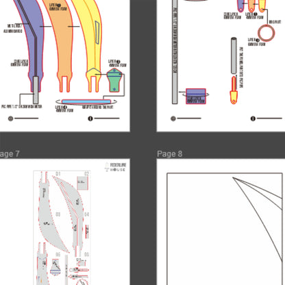 Zenin Maki Spear Prop Pattern Template – EVA Foam Pattern for Cosplay & DIY Builds Inspired by Jujutsu Kaisen