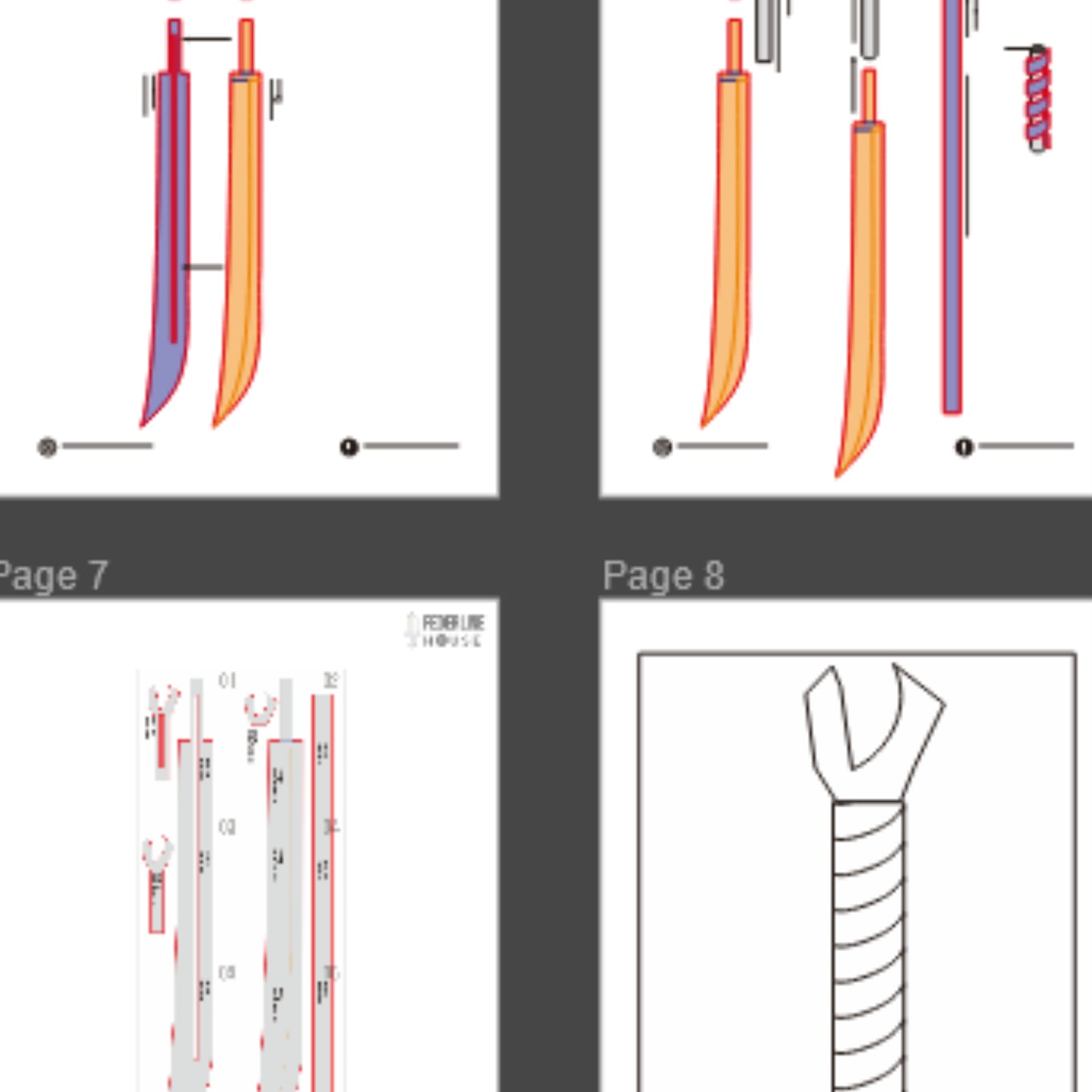 Zenin Maki Sword Prop Pattern Template – EVA Foam Pattern for Cosplay & DIY Builds Inspired by Jujutsu Kaisen