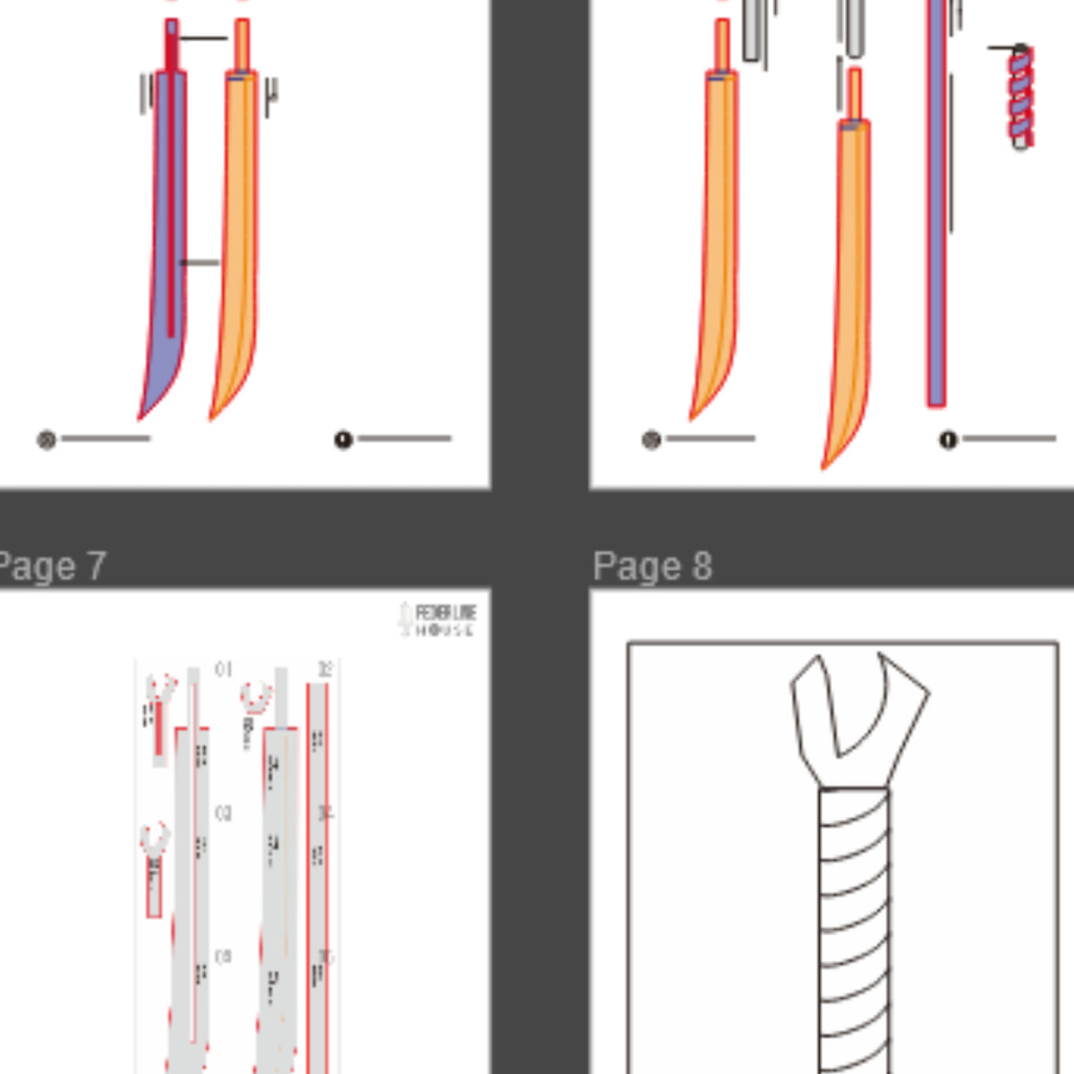 Zenin Maki Sword Prop Pattern Template – EVA Foam Pattern for Cosplay ...