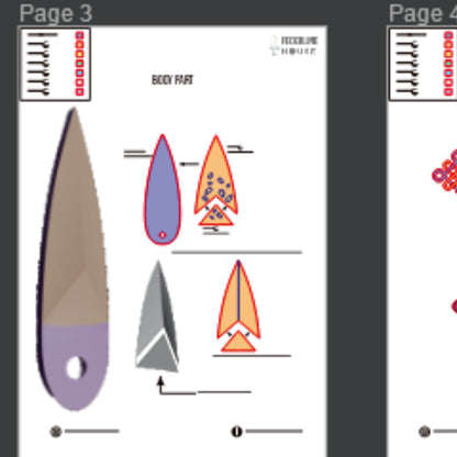 Prop Pattern: Zoey Knives from Kpop Demons Hunter Cosplay Template Blueprint PDF
