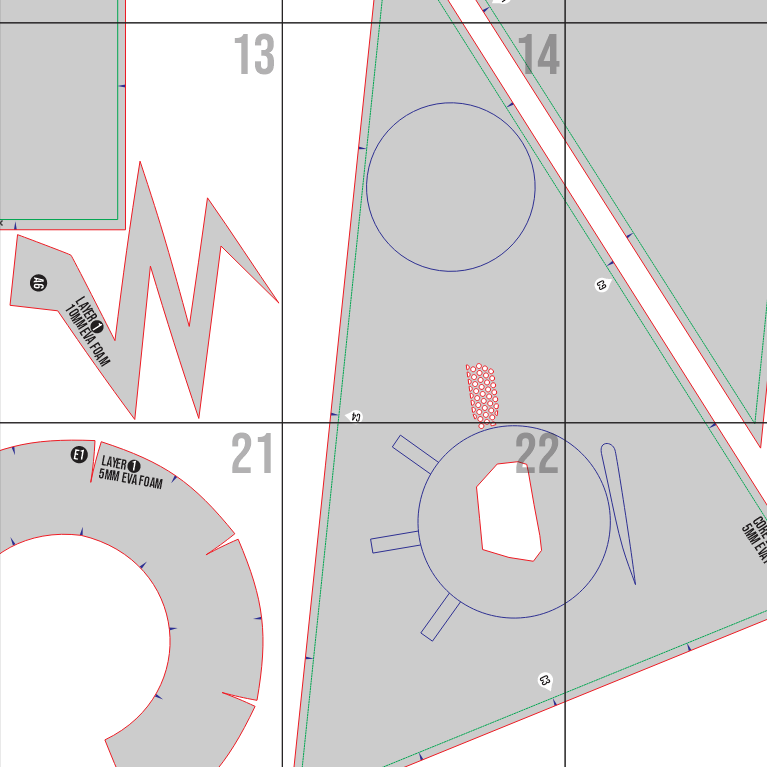Zooble Head Helmet Prop Pattern Template – EVA Foam Pattern for Cosplay and DIY Builds Inspired by The Amazing Digital Circus