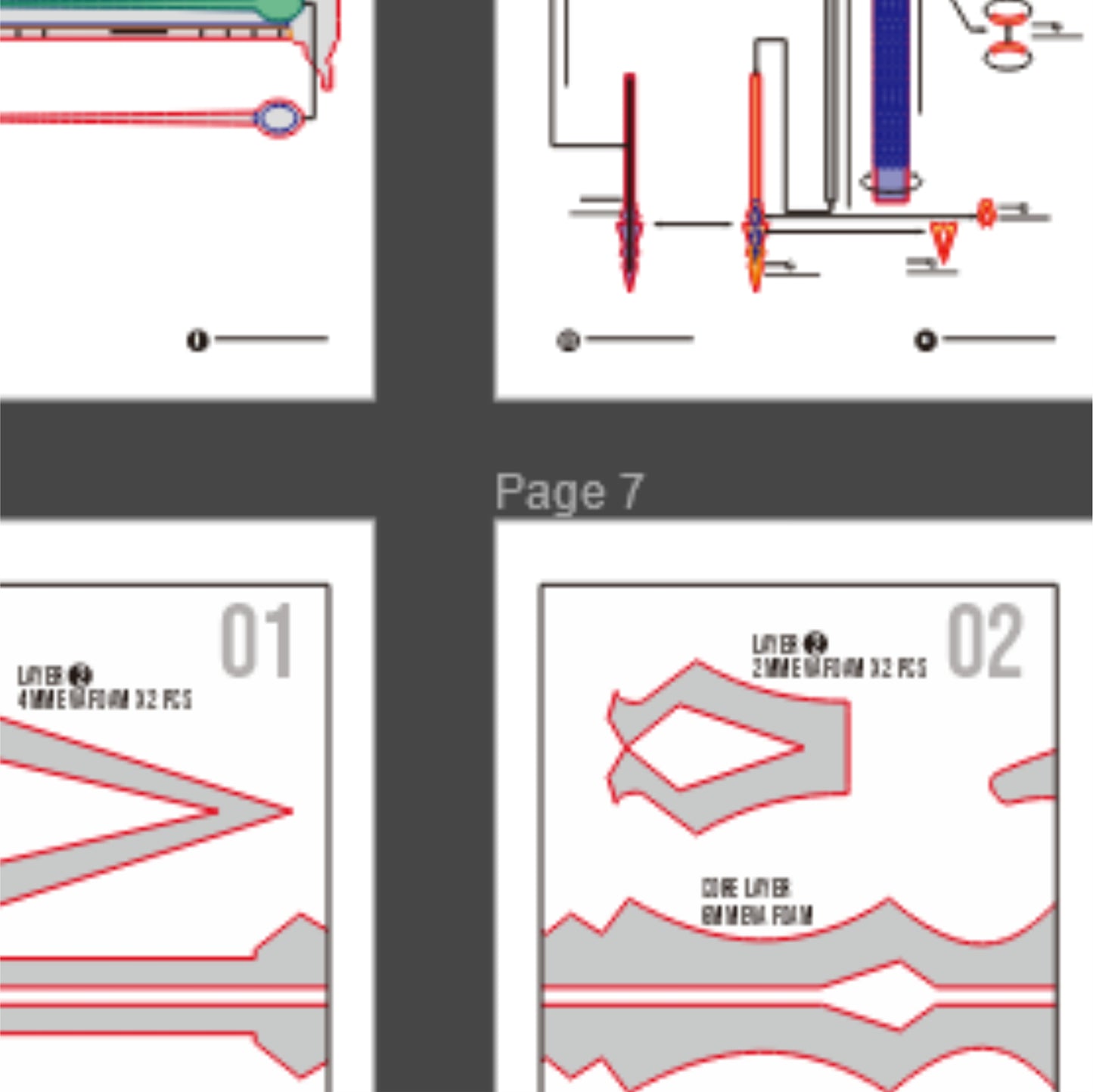 Ballad of the Fjords Prop Pattern Template – EVA Foam Pattern for Cosplay & DIY Builds Inspired by Genshin Impact