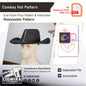 Prop Pattern: Cowboy Hat Base Pattern Cosplay Template Blueprint PDF