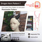 Prop Pattern: Dragon Horn 1 Basic Pattern Cosplay Template Blueprint PDF