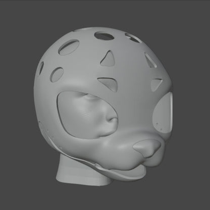 Kemono Furry Fursuit Head 3D Print STL File – DIY Kemono Style Fursuit Base