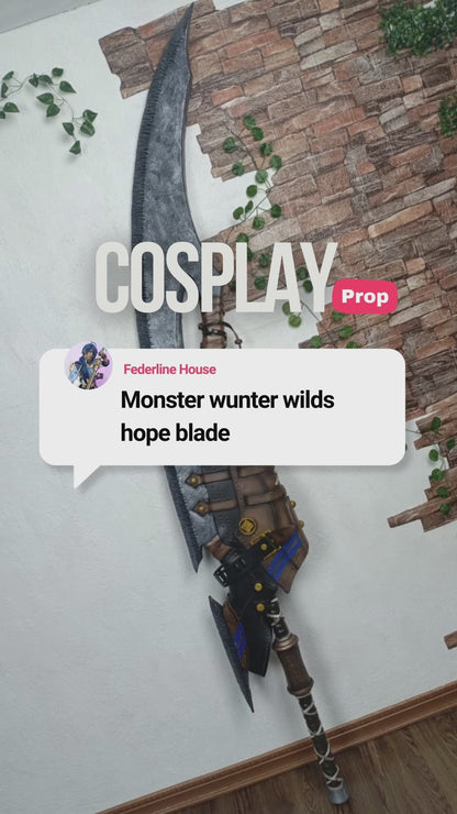 Prop Pattern: Hope Blade from Monster Hunter Cosplay Template Blueprint PDF